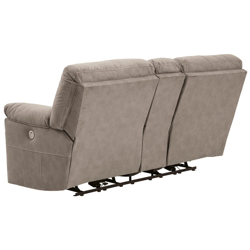 Benchcraft Cavalcade Power Reclining Leather Look Loveseat 7760196 IMAGE 5