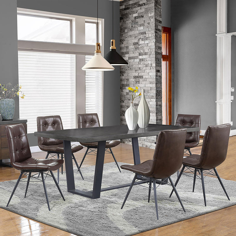 Coaster Furniture Aiken 107853 Upholstered Dining Side Chair - Brown (Set of 4) IMAGE 10