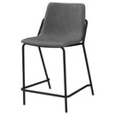  Coaster Furniture Earnest 183452 Upholstered Counter Chair - Grey IMAGE 3