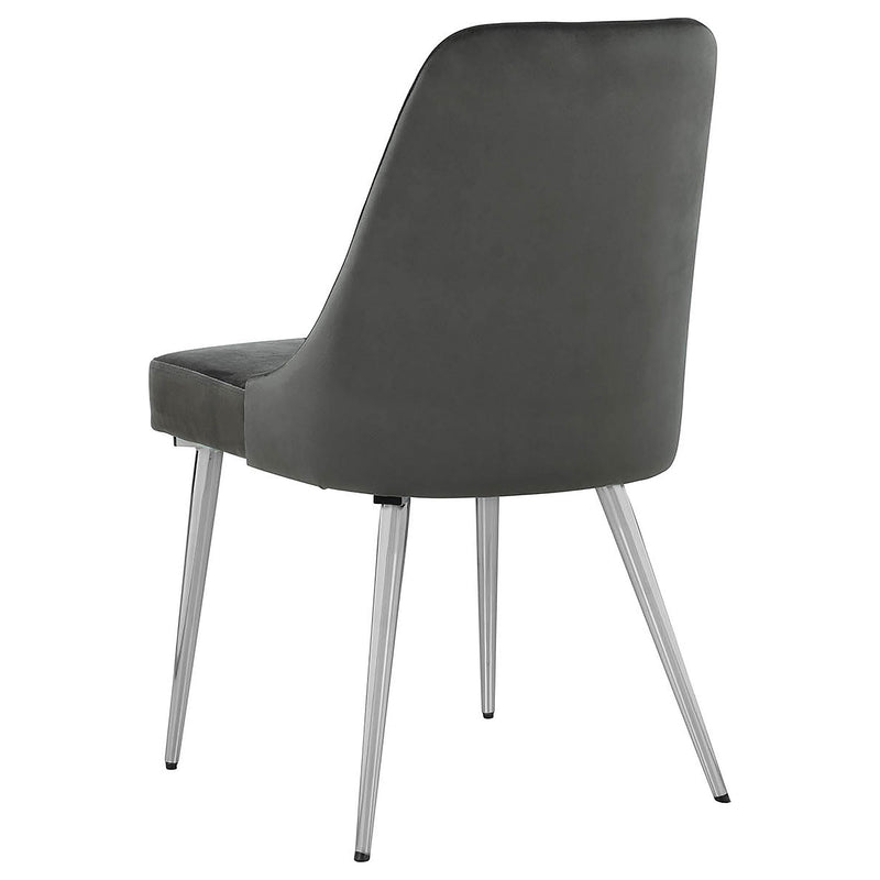  Coaster Furniture Cabianca 191442 Upholstered Dining Side Chair - Grey IMAGE 5