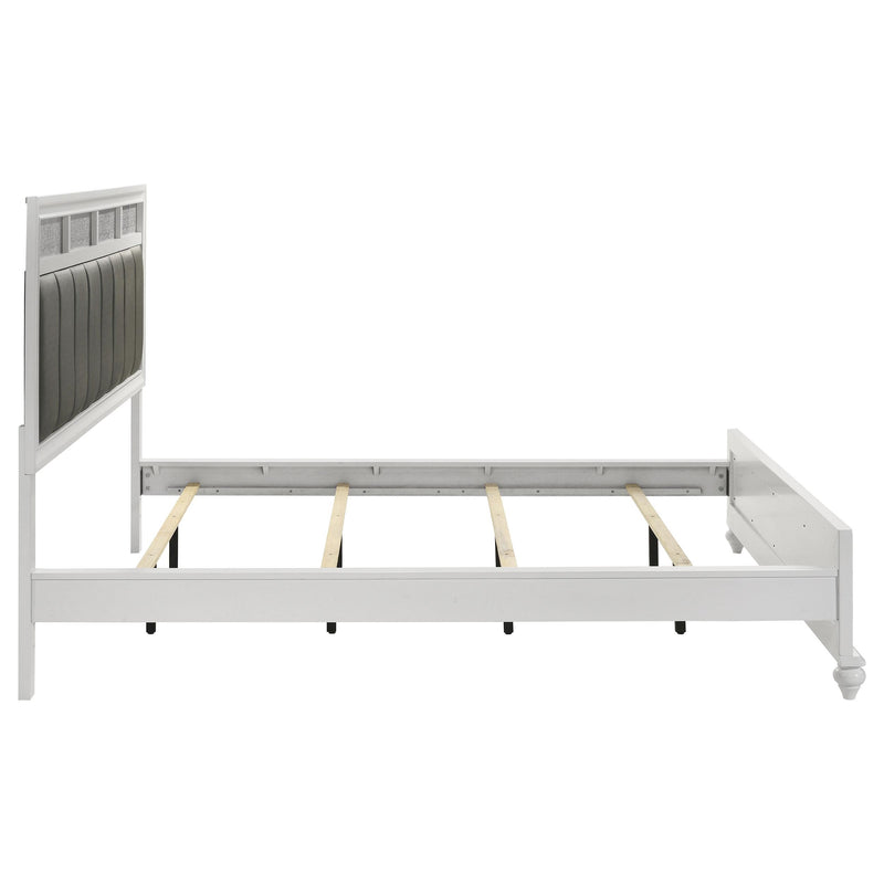 Coaster Furniture Barzini 205891KW Wood California King Panel Bed - White IMAGE 5