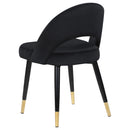  Coaster Furniture Lindsey 193562 Upholstered Dining Side Chair - Black IMAGE 5