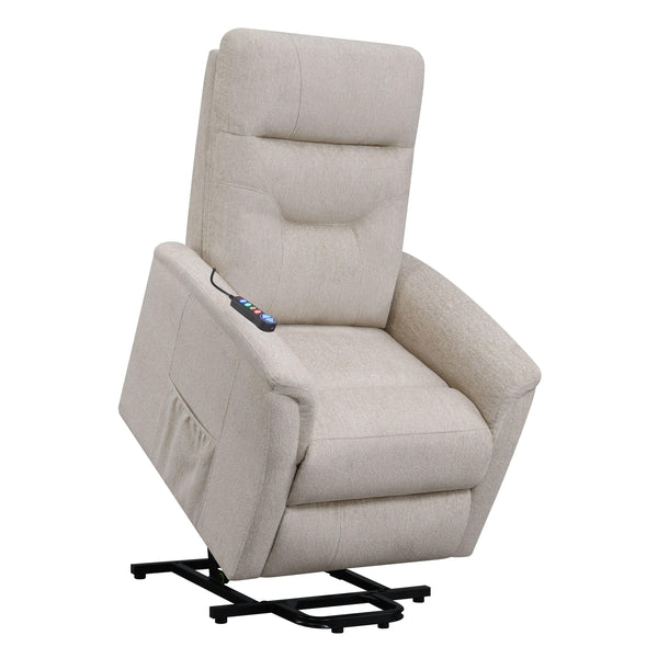 Coaster Furniture Fabric Lift Chair with Heat and Massage 609405P IMAGE 1