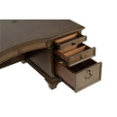  Coaster Furniture Hartshill 881281 72-inch 7-Drawer Executive Desk - Burnished Oak IMAGE 13