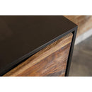 Coaster Furniture Zara 953466 2-door 57" Wood Accent Storage Cabinet - Black Walnut IMAGE 10