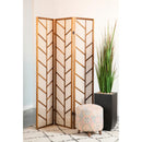  Coaster Furniture Mila 962923 3-Panel Room Divider Folding Shoji Screen - Walnut IMAGE 2