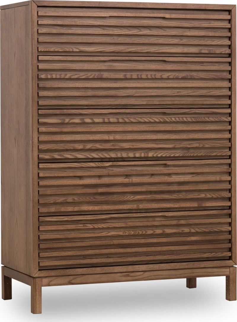 Tanner - Five Drawer Ash Wood Chest