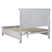  Coaster Furniture Franco 205330KE Wood Eastern King Storage Panel Bed - Distressed White IMAGE 4