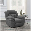  Coaster Furniture Bahrain 609543P Upholstered Power Glider Recliner - Charcoal IMAGE 9