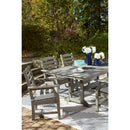  Signature Design by Ashley Visola P802-625 Rectangular Dining Table with Umbrella Option IMAGE 12