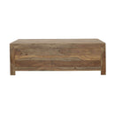  Coaster Furniture Esther 723888 6-Drawer Solid Wood Coffee Table - Natural Sheesham IMAGE 5