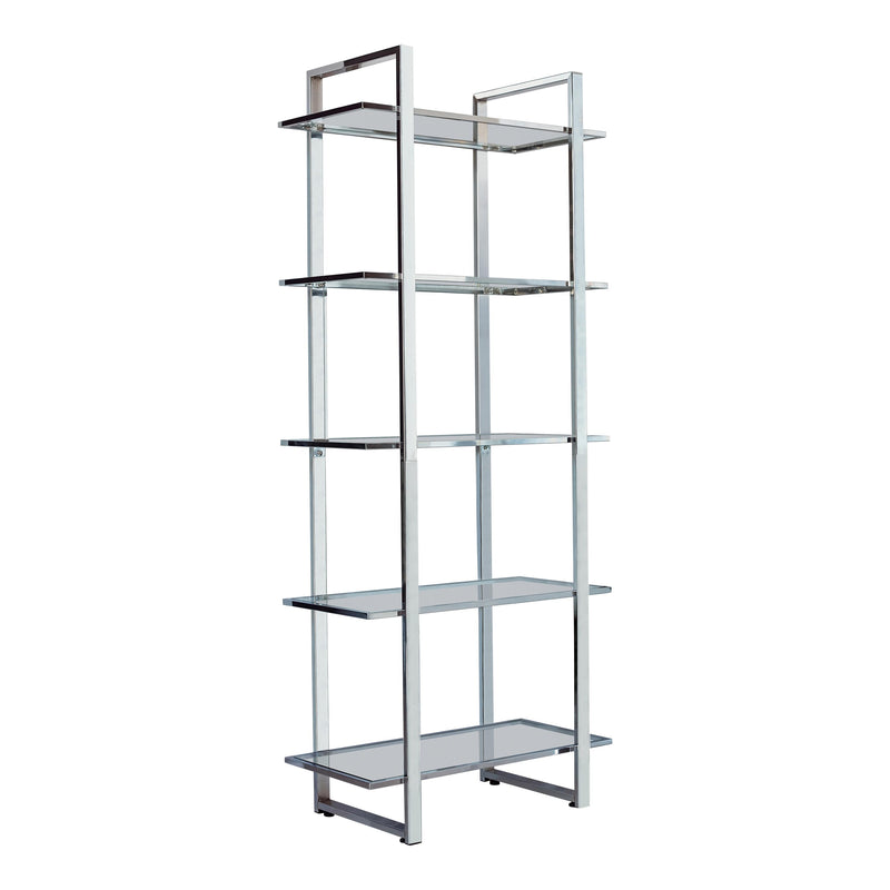 Coaster Furniture Hartford 805538 Glass Shelf Bookcase IMAGE 1