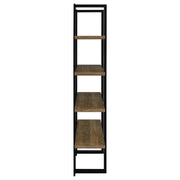  Coaster Furniture Danbrook 882036 71-inch 4-shelf Bookshelf - Black and Aged Walnut IMAGE 8
