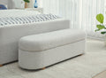 Virgil Kiki - Upholstered Hinged Storage Bench