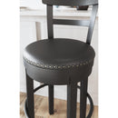 Signature Design by Ashley Valebeck D546-630 Tall Upholstered Swivel Barstool IMAGE 5