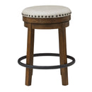 Signature Design by Ashley Valebeck D546-124 Upholstered Swivel Stool IMAGE 2