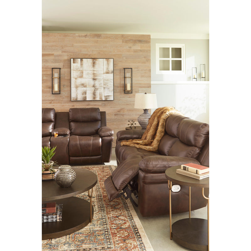 Signature Design by Ashley Edmar Power Reclining Leather Match Loveseat U6480518 IMAGE 9