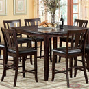 Furniture of America Square Edgewood Counter Height Dining Table CM3336PT IMAGE 1