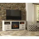 Signature Design by Ashley Willowton W267W8 64" TV Stand with Electric Fireplace IMAGE 2