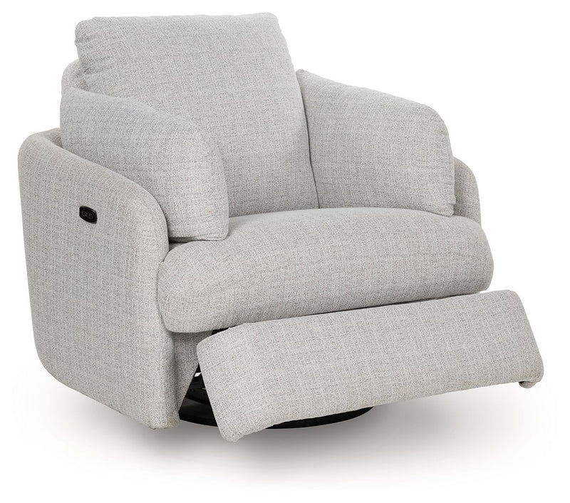 Alainmont Next-Gen Nuvella - Swivel Power Recliner - Stone