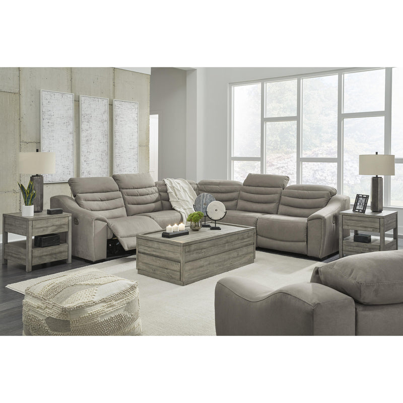 Signature Design by Ashley Next-Gen Gaucho Power Reclining Leather Look 5 pc Sectional 5850458/5850446/5850477/5850446/5850462 IMAGE 6