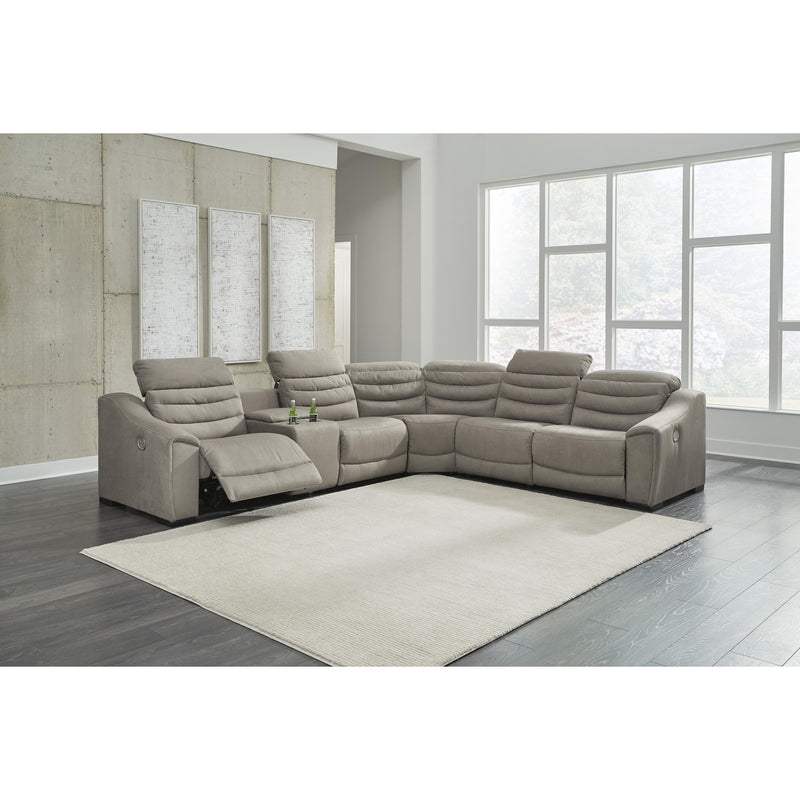 Signature Design by Ashley Next-Gen Gaucho Power Reclining Leather Look 6 pc Sectional 5850458/5850457/5850446/5850477/5850446/5850462 IMAGE 5