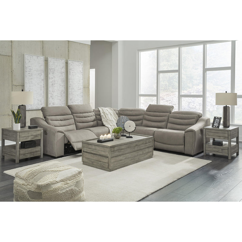 Signature Design by Ashley Next-Gen Gaucho Power Reclining Leather Look 5 pc Sectional 5850458/5850431/5850477/5850446/5850462 IMAGE 6