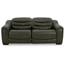 Signature Design by Ashley Center Line U63404S1 2 pc Power Reclining Loveseat IMAGE 1