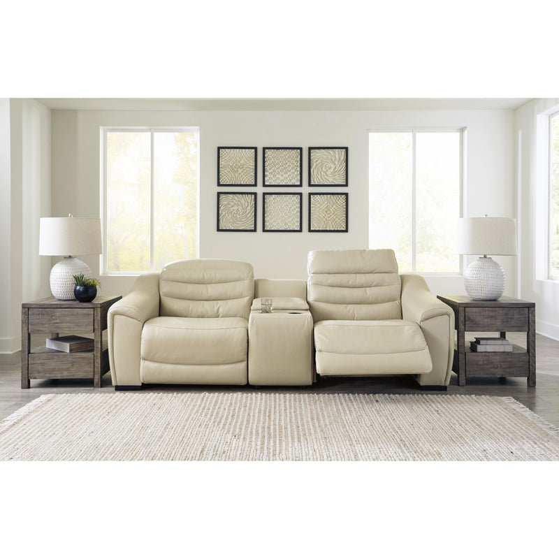 Signature Design by Ashley Center Line Power Reclining Leather Look 3 pc Sectional U6340558/U6340557/U6340562 IMAGE 3