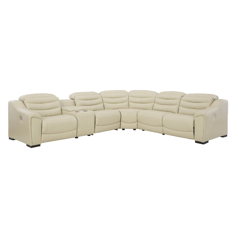 Signature Design by Ashley Center Line Power Reclining Leather Look 6 pc Sectional U6340558/U6340557/U6340531/U6340577/U6340546/U6340562 IMAGE 1