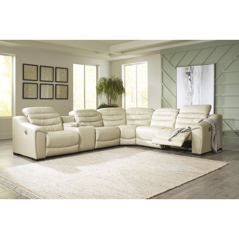 Signature Design by Ashley Center Line Power Reclining Leather Look 6 pc Sectional U6340558/U6340557/U6340531/U6340577/U6340546/U6340562 IMAGE 3