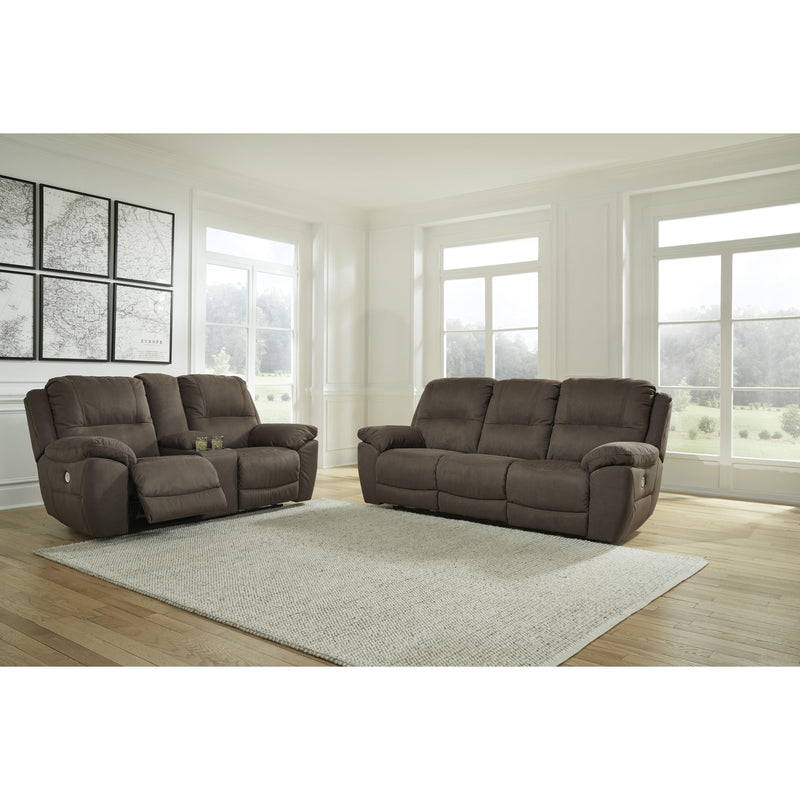 Signature Design by Ashley Next-Gen Gaucho Power Reclining Leather Look Sofa 5420487 IMAGE 8