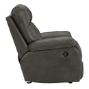 Signature Design by Ashley Willamen Rocker Leather Look Recliner 1480125 IMAGE 4