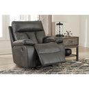 Signature Design by Ashley Willamen Rocker Leather Look Recliner 1480125 IMAGE 7