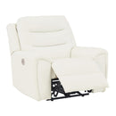 Signature Design by Ashley Warlin Power Leather Look Recliner 6110413 IMAGE 2