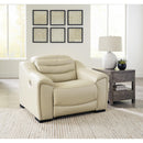 Signature Design by Ashley Center Line Power Leather Match Recliner U6340513 IMAGE 5