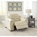 Signature Design by Ashley Center Line Power Leather Match Recliner U6340513 IMAGE 6