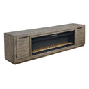 Signature Design by Ashley Krystanza W760W1 TV Stand with Electric Fireplace IMAGE 1