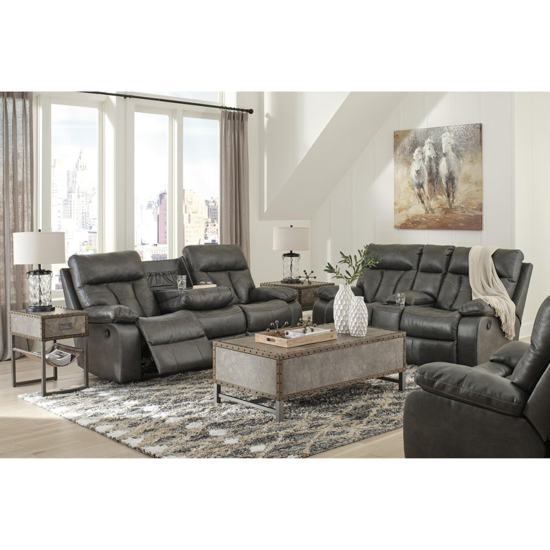 Signature Design by Ashley Willamen Reclining Leather Look Sofa 1480189 IMAGE 10