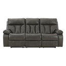 Signature Design by Ashley Willamen Reclining Leather Look Sofa 1480189 IMAGE 2
