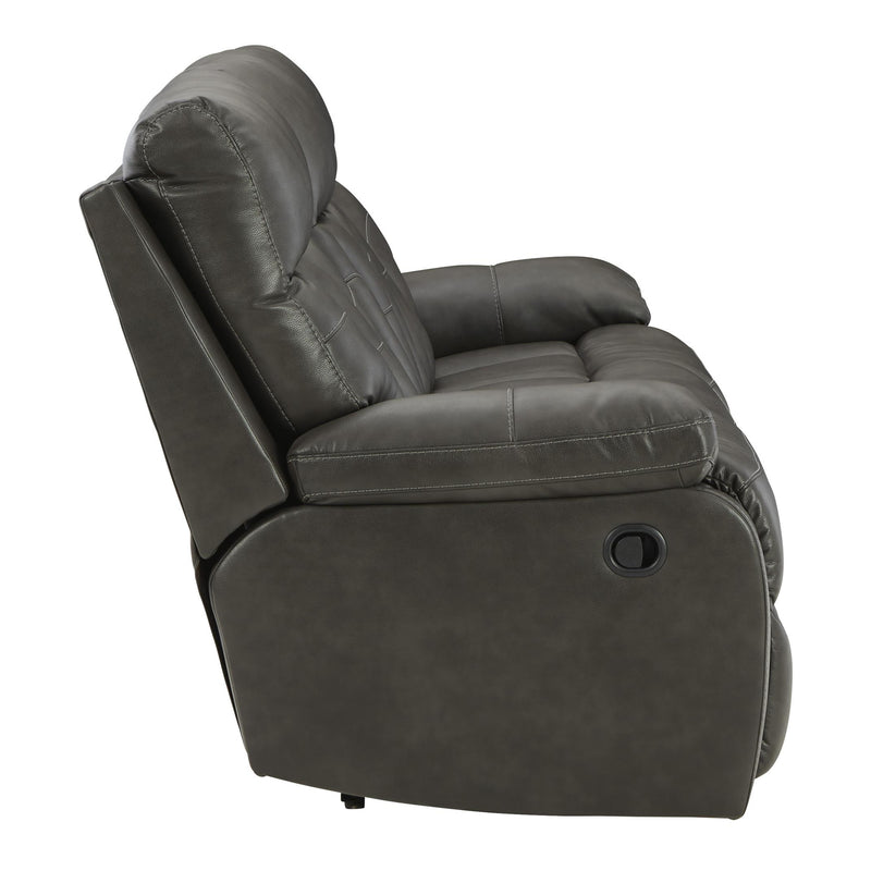 Signature Design by Ashley Willamen Reclining Leather Look Sofa 1480189 IMAGE 3