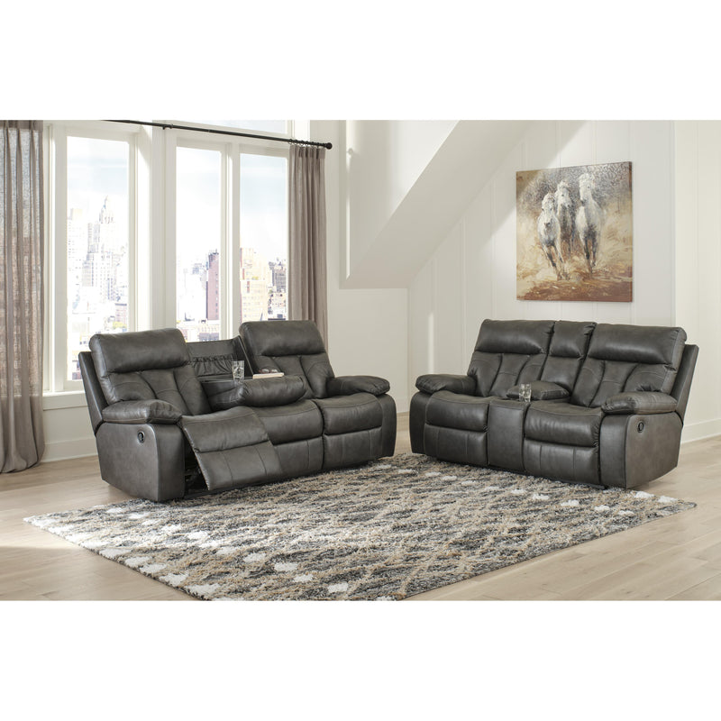 Signature Design by Ashley Willamen Reclining Leather Look Sofa 1480189 IMAGE 8