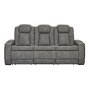 Signature Design by Ashley Next-Gen DuraPella Power Reclining Leather Look Sofa 2200415 IMAGE 2