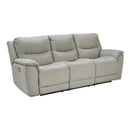 Signature Design by Ashley Next-Gen Gaucho Power Reclining Leather Look Sofa 6080615 IMAGE 1