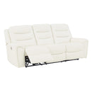 Signature Design by Ashley Warlin Power Reclining Leather Look Sofa 6110415 IMAGE 2
