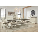Signature Design by Ashley Bolanburg D647-08 Extra Large Upholstered Dining Room Bench IMAGE 5