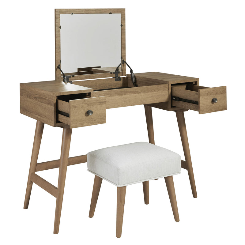 Signature Design by Ashley Thadamere B060-22 Vanity/Upholstered Stool IMAGE 2