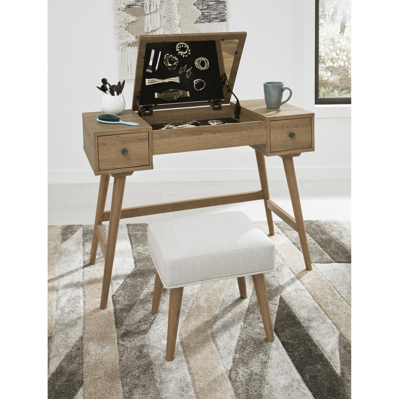 Signature Design by Ashley Thadamere B060-22 Vanity/Upholstered Stool IMAGE 7