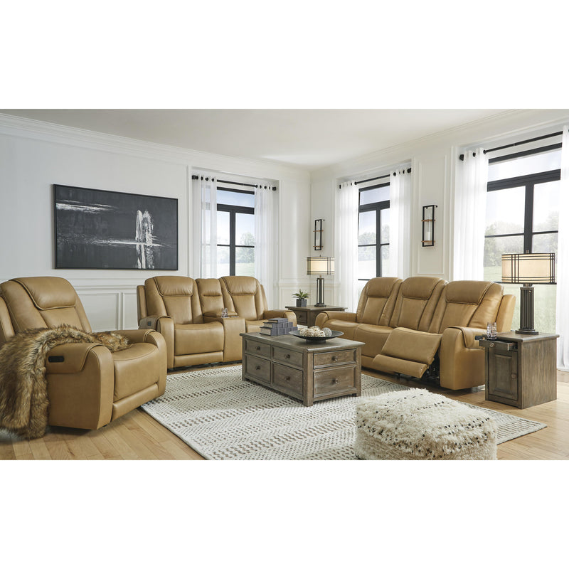 Signature Design by Ashley Card Player Power Leather Look Recliner 1180713 IMAGE 10