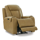 Signature Design by Ashley Card Player Power Leather Look Recliner 1180713 IMAGE 2